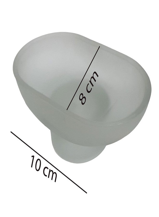 Pure Source India Glass Soap Dish, 1 Piece, Oval - Image 4